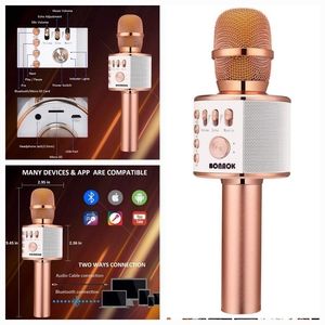 💙 2/$20 NIB BONAOK Wireless Bluetooth Karaoke Mic, 3-in-1 Portable